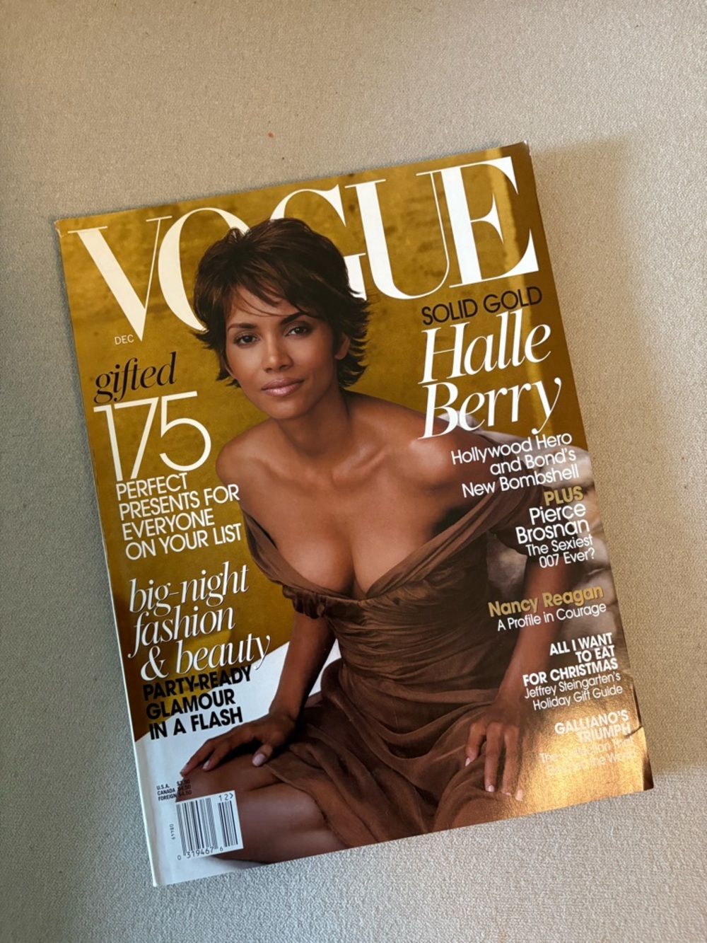 Vogue Magazine featuring Halle Berry December 2002
